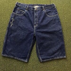 Vintage 90s - Y2K Sean John Embroidered Baggy Denim Shorts Jorts